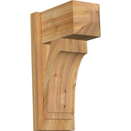 Ekena Millwork Imperial Craftsman Rough Sawn Outlooker, Western Red Cedar, 8"W x 14"D x 22"H OUT08X14X22IMP04RWR